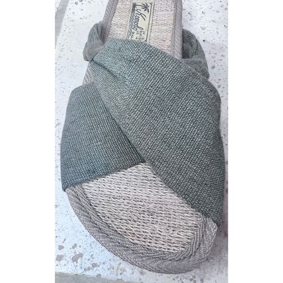 Komodo Bali Helena Green Sandal Organic Cotton & Recycled PU Footbed Size 4 - Picture 11 of 13
